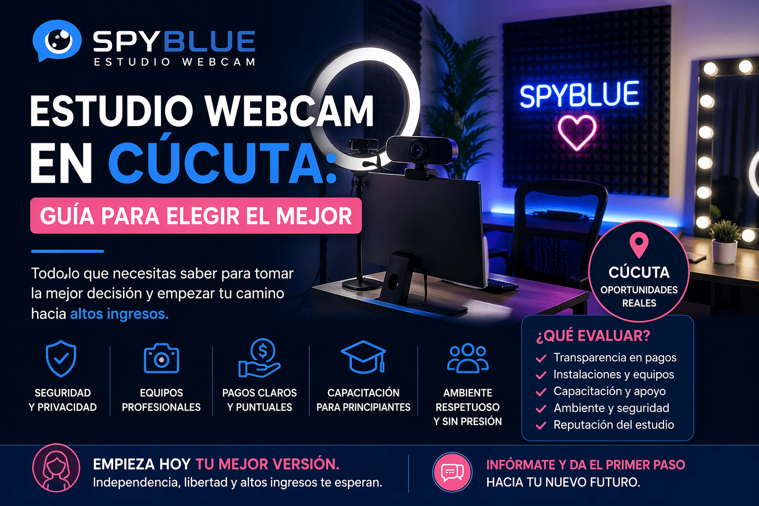 estudio webcam en Cúcuta